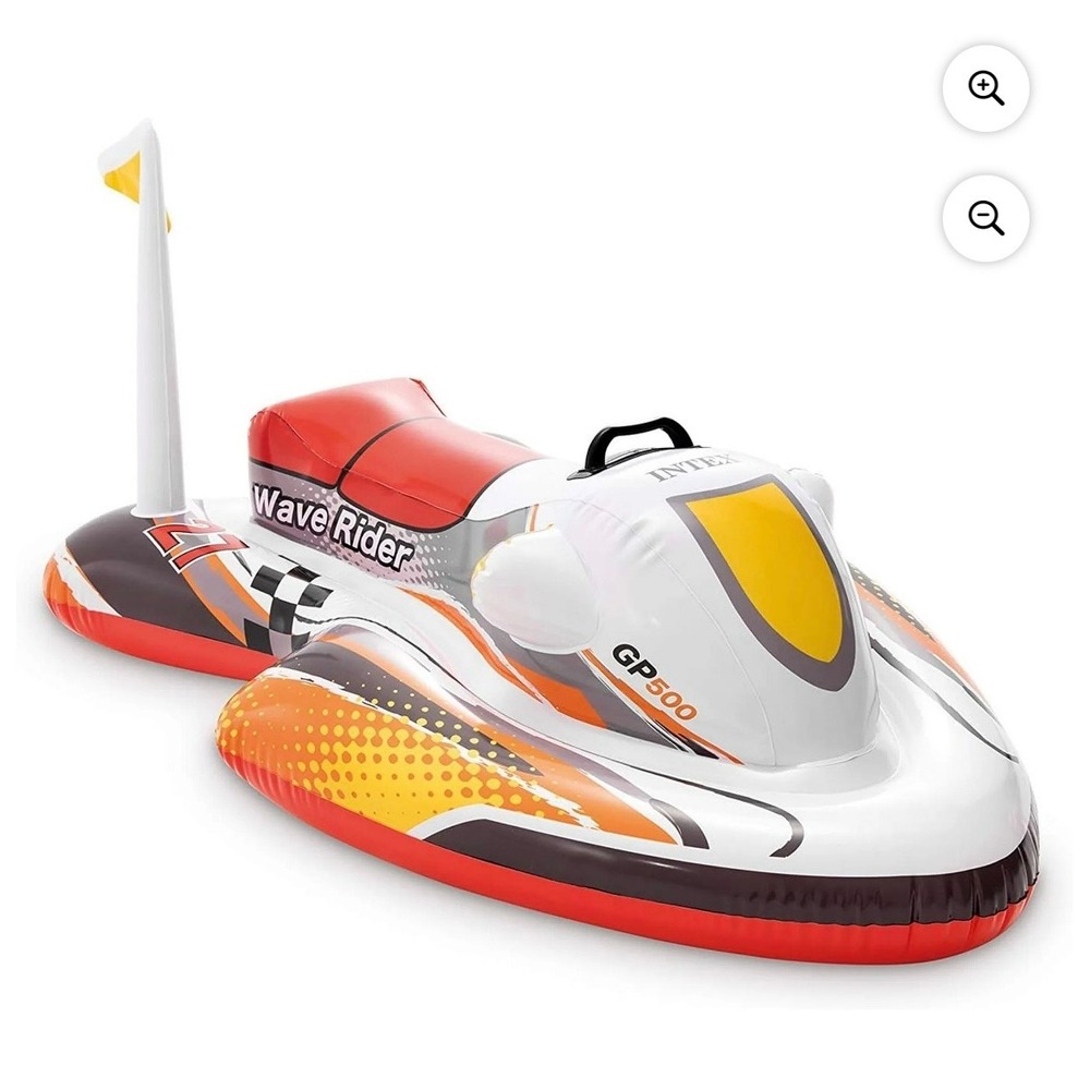 Intex Wave Rider GP500 Inflatable Jet Ski Pool Float Ride On Toy Pool Kids‎ 3+